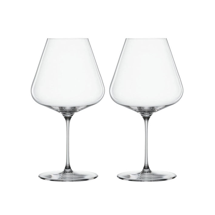 Definition Set of 2 Burgundy Spiegelau blown glasses
