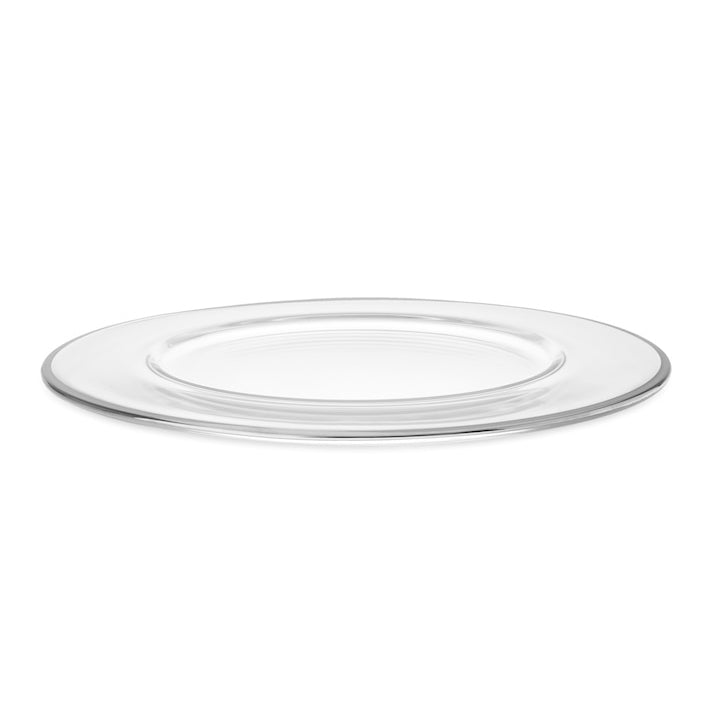 Edzard Torcia A Vento Molly In Cristallo Di Vetro Soffiato A Bocca Con Bordo In Platino - Lanterna Per Candele 39x29 Cm, Decorazione Per Giardino E Terrazzo