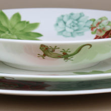Load the image in the Gallery viewer, Taitù dishes cactus porcelain 4 table seats
