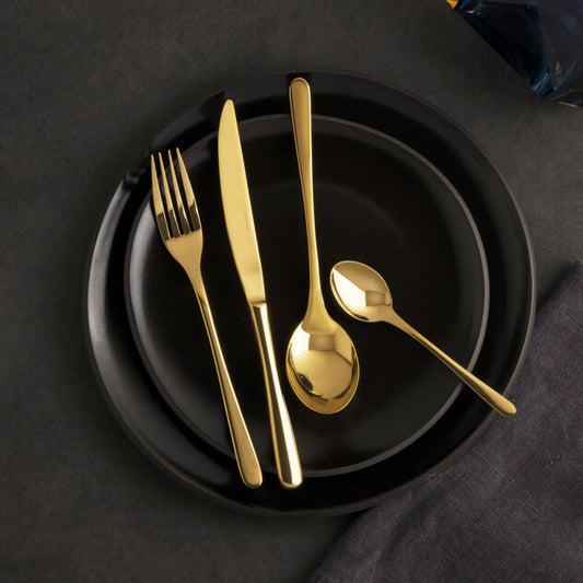 Sambonet Taste Gold Servizio posate 24 pezzi acciaio PVD