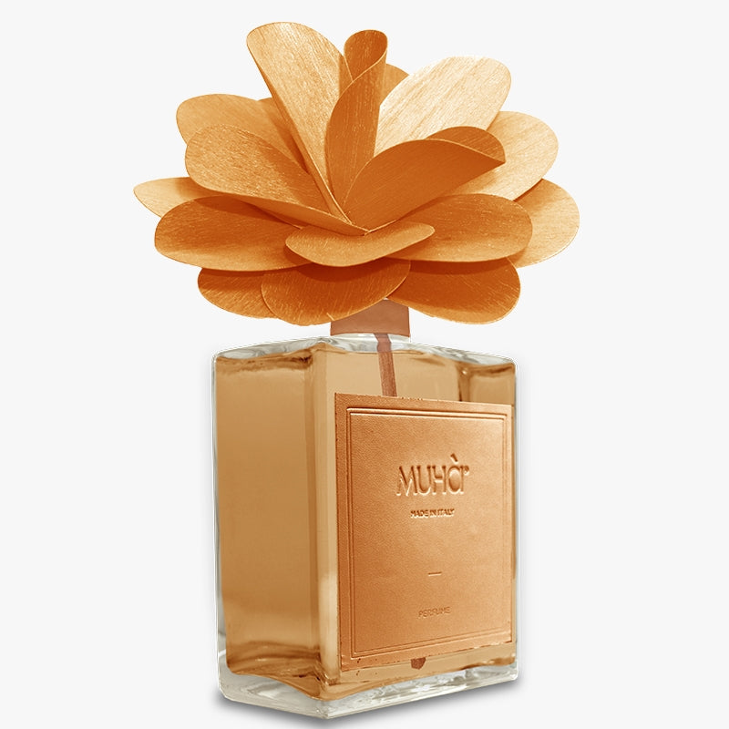 Muhà Diffusor Linie Flower – 200 Ml, Granatapfel-Duft, Mit Handgefertigtem Birkenholz-Diffusor In Blumenform