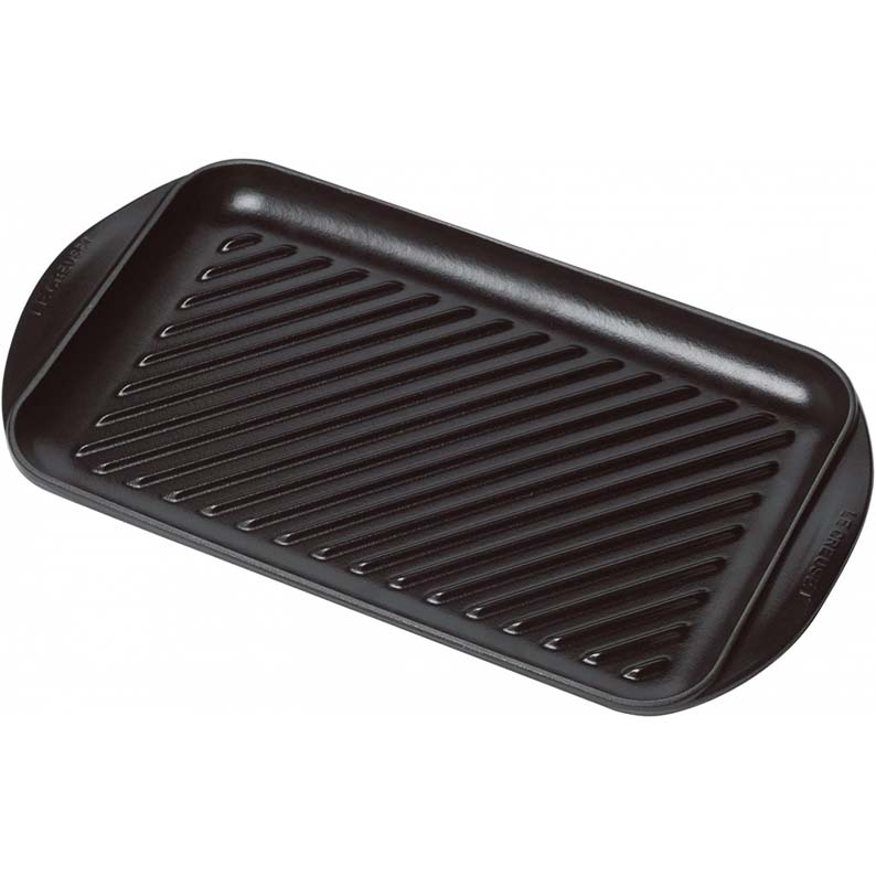 H&H Bistecchiera Rectangulaire Stone Induction 36x26 Cm - Aluminium Avec Manche Silicone