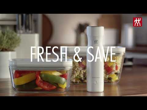 ZWILLING Fresh & Save – 20 Sacchetti Sottovuoto Riutilizzabili (8 Piccoli, 8 Medi, 4 Grandi) – Per Alimenti, Cottura Sous Vide E Marinatura