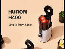 Upload and start the video in the gallery viewer, Hurom H400 Latest generation gray juices extractor
