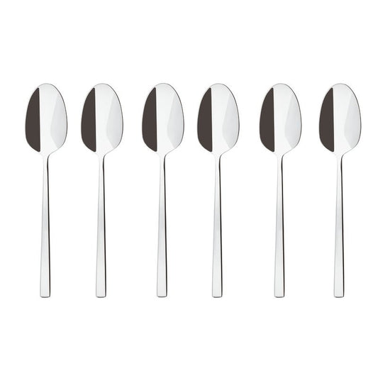 Rock Set 6 Cucchiaini moka acciaio Sambonet