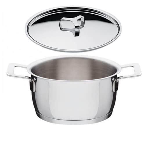 Alessi casserole cm 16 + induction steel lid Pots & Pans