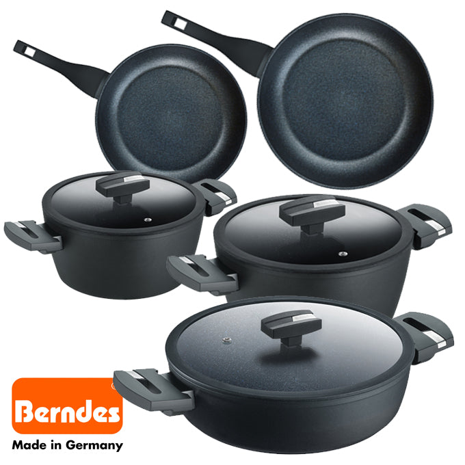 Berndes Balance Induction Enduro Cookware Set 4-Piece Aluminium Black