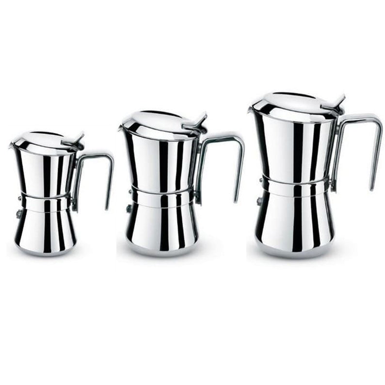 Giannina 3/6 steel coffee maker Giannini induction cups