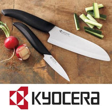 Load the image in the Gallery viewer, KYOCERA Japanese ceramic knife Santoku blade 16 cm
