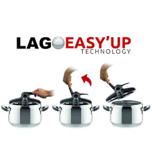 Load the image in the Gallery viewer, Lagostina Pressure Pot Brown Easy Up 5 Liters
