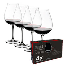 Load the image in the Gallery viewer, RieDel 4 Goblets New World Pinot Noir Vinum Cristallo 6416/16
