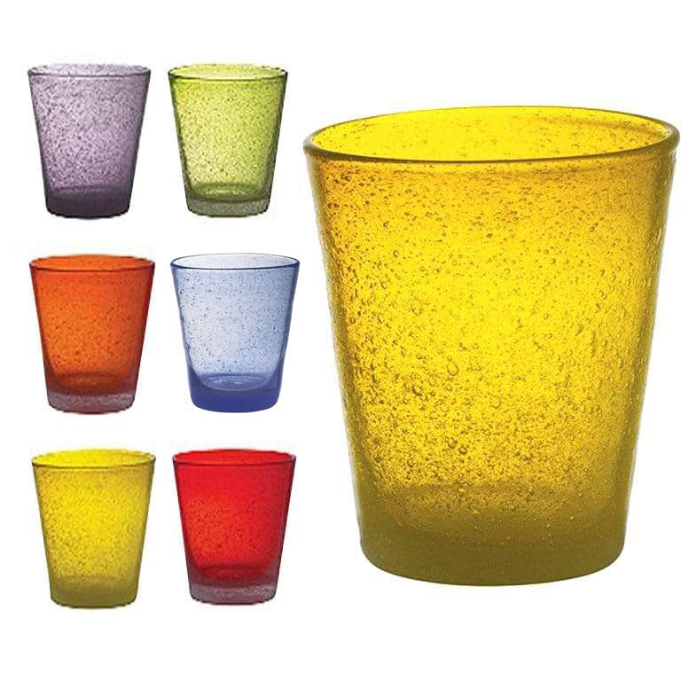 MURANO LANCE – Set da 6 bicchieri bibita in vetro trasparente VIDIVI