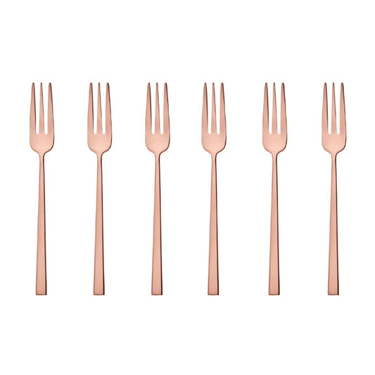 Rock PVD Copper Set 6 Forchettine Rame Sambonet