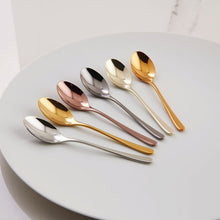 Load the image in the Gallery viewer, Rock Set 6 teaspoons Moka Pvd Copper Sambonet
