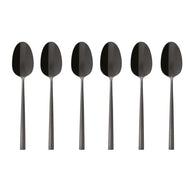 Rock PVD Black Set 6 Sambonet moka spoons
