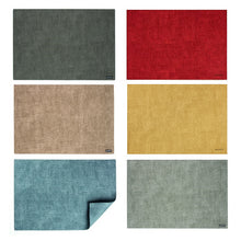 Load the image in the Gallery viewer, Guzzini Set 6 Double Thick Places Fabric Tiffany Various Colors
