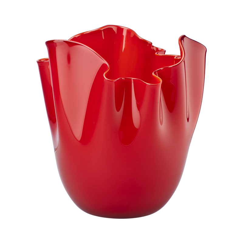 Venini vaso Fazzoletto cm 24 rosso 700.02