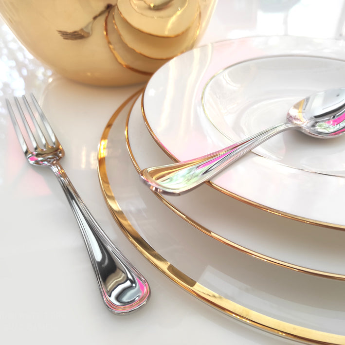 Anmut Gold Servizio tavola 18 pezzi filo oro Villeroy & Boch – Casabella  Milano