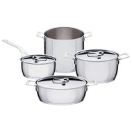 Alessi Batteria 7 pezzi pentole acciaio induzione Pots & Pans