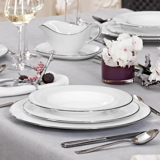 Anmut Platinum Servizio tavola 18 pezzi filo platino Villeroy & Boch