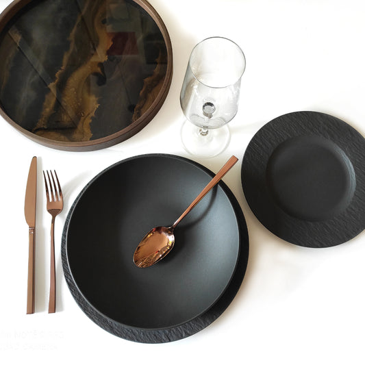 Servizio tavola 18 pezzi Manufacture rock Villeroy & Boch