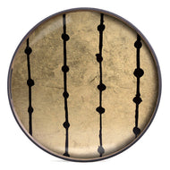 Vassoio Brown Dots vetro/legno cm 48 Ethnicraft 20418