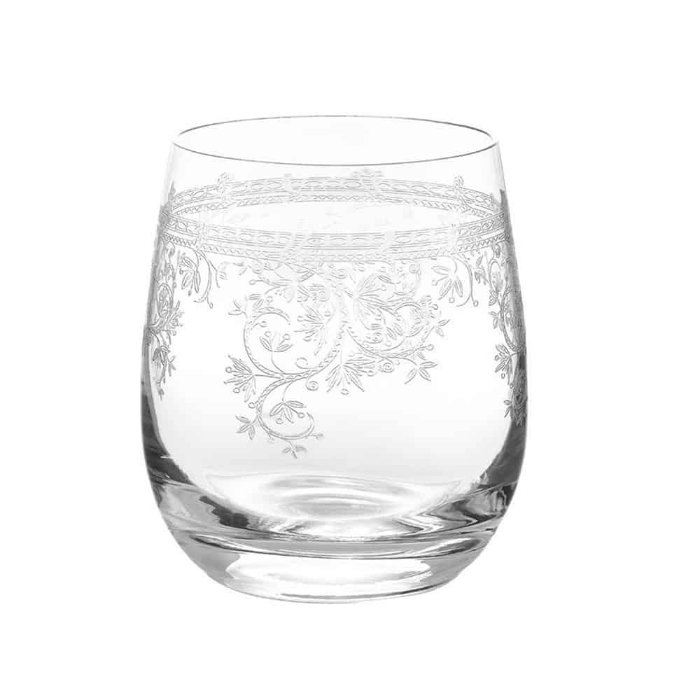 6 water glasses Louis XV Livellara Crystal 360 cc.