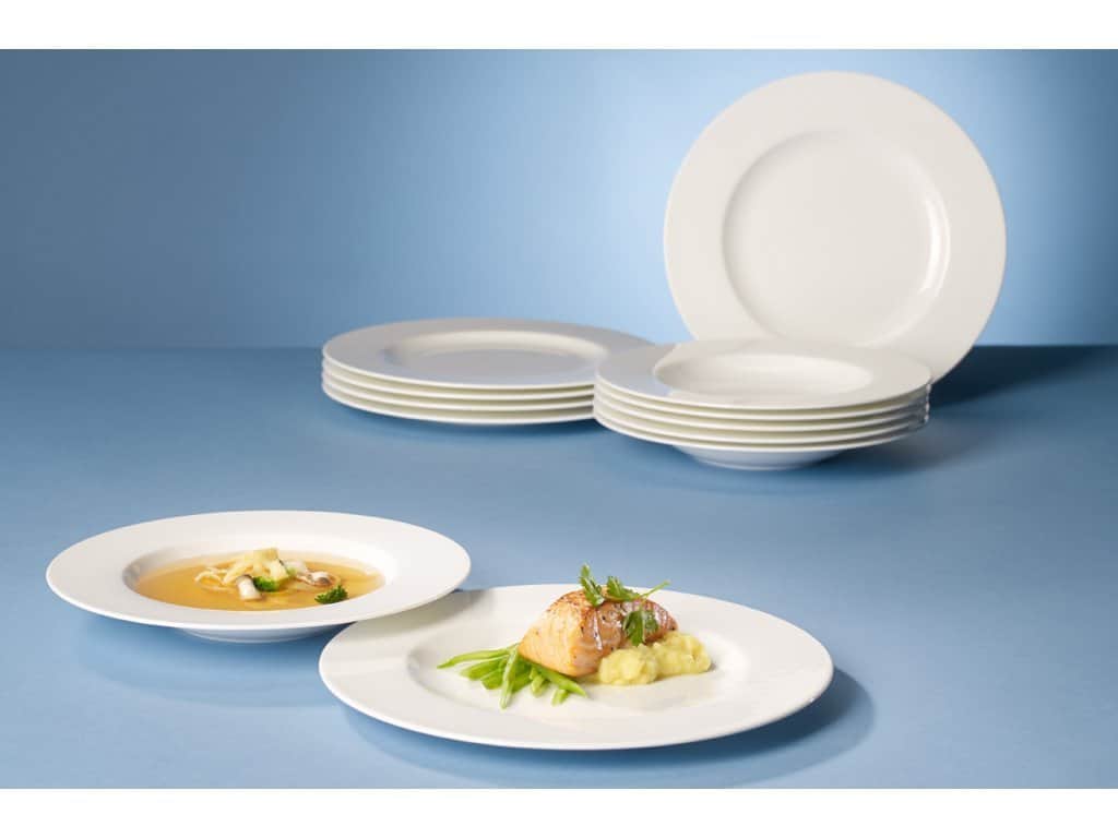 Villeroy & Boch Royal Service de table pour 6 personnes, 12 pièces,  Porcelaine Premium Bone, Blanc : Villeroy & Boch: : Cuisine et  Maison